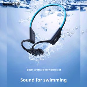 REMAX Waterproof Long-Lasting Battery Bluetooth Earphones for Swimming Sport Wireless Bone Conduction Headsets