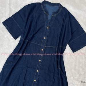 SHANE CLOTHING DRESS WANITA DENIM KOREAN STYLE 9074
