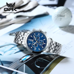 OPK Jam Tangan Wanita Terbaru 2024 Anti Air Original 100% Stainless Steel Olahraga Luxury Quartz Watch