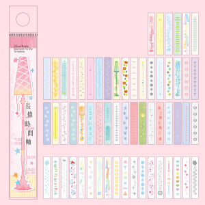 36 Pcs Long Timeline Series Colored Background Paper DIY Diary Decoration Scrapbooking Junk Journal Stationery Supplies Notepad