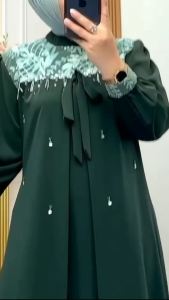 COD Dress Terbaru / Rania Dress / Bahan Ceruty Babydoll apk Tille / Dress Lebaran / Gamis Termurah