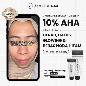 [MINI SIZE] TERATU BEAUTY Smoothing & Brightening Lotion AHA 10% Glycolic Acid - 5 ml (Mencerahkan & Menghaluskan Kulit)