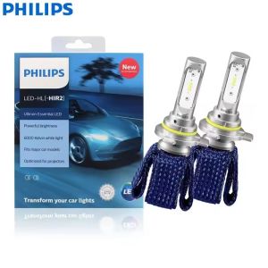 Philips | Philips HIR2 9012 Ultinon Essential LED 12V 16W High Low Beam Automotive Headlight 6000K Bright White LED Upgrade Bulbs 1 Pair