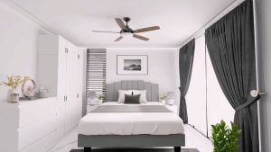 KENZZO TEHRAN SET Luxury Swiss-Foundation Divan Queen Bed Frame Katil queen + wardrobe (Customize Available)