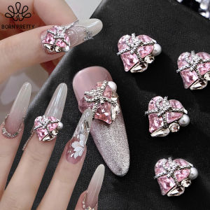 Sinh Ra Khá 5 cái/túi Netallic Pha Lê Đống Khoan Handmade Hộp Quà Tặng Tip Dưới Charms Móng Tay Phụ Kiện Làm Móng Tay