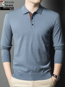 TUCANO | Spring Wear Elderly Men Leisure Brushed Finish Knit Shirt