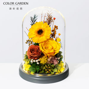 Sunflower Eternal Flower Bouquet Creative Gift Box Birthday Graduation Teachers Day Valentines Day for Girlfriend Wife Best Friend