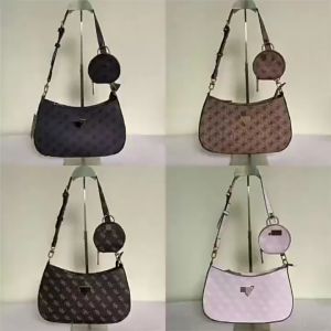 gs New Foreign Trade Guess European and American Simple Printing hobo Mother-Child Bag  Dumpling Selenodont Bag One-Shoulder Hand