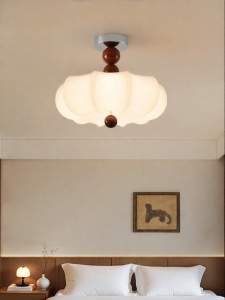 DGY | French Vintage Pumpkin Cloud Childrens Room Eye-Protecting Ceiling Light