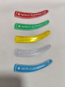 Tari Protector World Slasher Cup 3pcs for 400 - Red Green Yellow Clear Blue - Curved Design - Sports Event Decoration