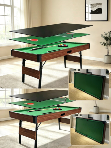 RONGMENGSHIJIE | Foldable Assembled Kids Standard Billiard Table