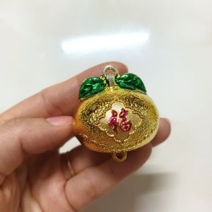 Trái bưỏi phong thủy in hình chữ Phúc trang trí cây cành vàng lá ngọc tháp tỏi trang trí lễ tết thu hút may mắn hạnh phúc