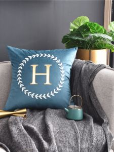 ปลอกหมอนอิงผ้าฝ้ายแท้ปักลายหรูหราสไตล์อเมริกันหมอนกอดทรงสี่เหลี่ยมสไตล์นอร์ดิกไม่มีไส้หมอนหมอนอิงโซฟาห้องรับแขก