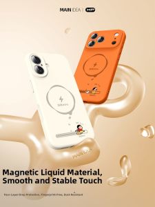 Magnetic Shockproof Heat Dissipation Liquid Silicone Phone Case