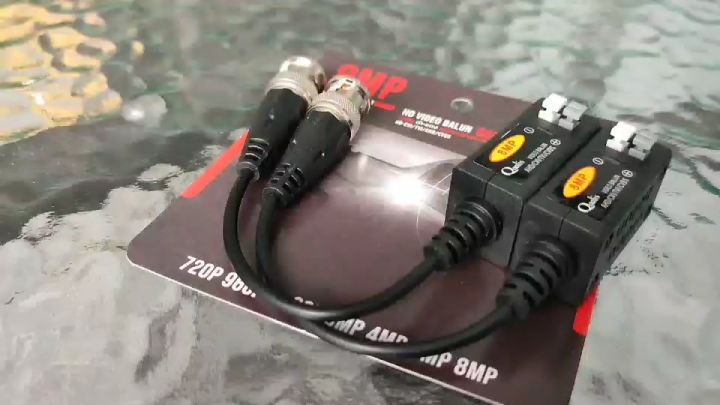 BALUN บาลัน (8MP) 600 เมตร / balun (8MP) 600 m. (X 2 ชิ้น) Balun cctv balun HD บารัน Passive Balun Balun สำหรับงาน CCTV บารัน สำหรับกล้องวงจรปิด รับสมัครดีลเลอร์ทั่วประเทศ