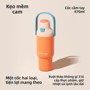 CHAKOLAB | Bình Nước Dây Hút Cách Nhiệt Dung Lượng Lớn