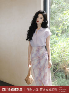 Taiyang Cotton Linen French Elegance Small Flying Sleeve Shirt Womens Collar Summer High-grade Shirt Short Sleeve Commute Style