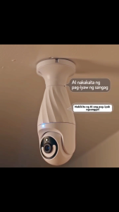 🔥้FREE GIFT🔥้ Yoosee E27 Bulb Indoor PTZ WiFi Security Camera Yoosee 3MP 360° Human Tracking CCTV Camera