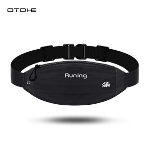 OTOHE Outtobe Sports Running Belts Waist Bags Outdoor Waterproof Night Full Reflective Bag Zipper Waist Packs Fitness Chest Bags Running Pouch Adjustable Buckle with Headphone Plug for Running Jogging