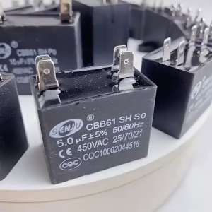 2Pcs Electric Fan Capacitor Cbb61 Fan Starting Capacitor 450V Aircon Fan Capacitor 3/4/5/6UF Durable