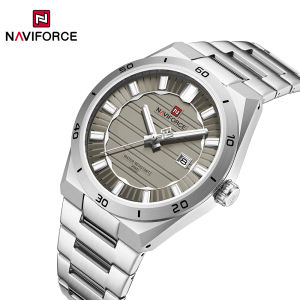 NAVIFORCE Original Watch for Men Brand New Calendar Stainless Steel Strap 30m Waterproof Quartz Mens Casual Fashion Watches NF9268