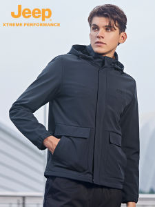 Jeep | Outdoor Waterproof Softshell Jacket Mens Winter Warm Fleece