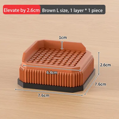 Adjustable Height Furniture Risers - High Load - Bearing Triple Anti - Slip for Sofa Bed & Desk