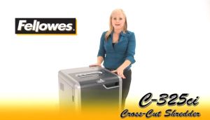 FELLOWES 325CI Paper Shredder (Cross Cut) 4 x 38mm -22 sheets (83L) (non stop Cross Cut Paper Shredder Shredder Machine Office Shredder  Heavy Duty Shredder Mesin Penghancur Kertas)