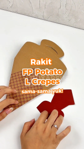 Box Kemasan Crepes Packaging Kentang Takeaway Crepe | Fp Potato L Crepes