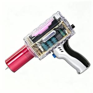 JIANSU | New Handheld Transparent Mecha Shell Adjustable Arc Magnetic High Voltage Artificial Lightning Generator For Tesla Coil Flagship