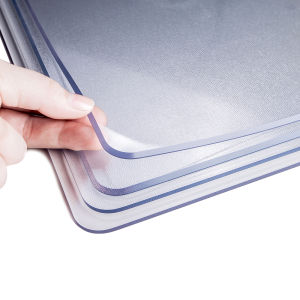 lapik aLas meja plastik Pvc table mat Transparent tebal waterproof Makan 6 Kerusi table plastic cover thick protector top cover Makan table cloth