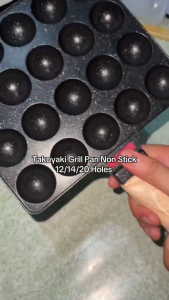 【winnereco】Nonstick Takoyaki Maker 20 Holes Takoyaki Grill Pan Plate Octopus Ball Maker Octopus Ball Baking Tray for Baking Cooking