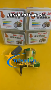 Đèn đội đầu nhỏ gọn NĐ-203 chóa đèn 5cm thiết kế hiện đại dễ mang đi xa dùng đi soi đi rừng bắt ếch