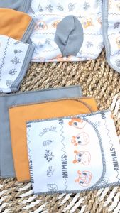 36 Pcs Paket Lahiran Lengkap Baju Bayi Celana Bayi Baru Lahir Seri Abu Kuning Mustard Sartaki Jumper Popok Tali Baby Gift Set -JL Baby