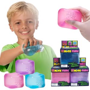 Schylling Needoh Nice Cube Sensory Fidget Toy Squishy Stress Relief Squeeze Anti-Anxiety Calm Focus Toy for Kids Adults ADHD Aut