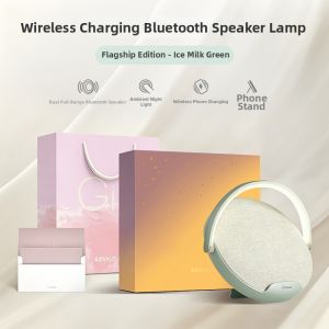 EZVALO | Vintage Bluetooth Speaker Wireless Charging Night Light