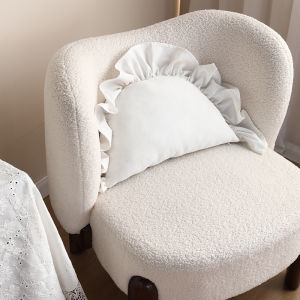 Creative Semi-Circular Dumpling Pillow Office Sofa Living Room Leaf Edge Backrest Pad Home Decorative Cushion Neikin Brand