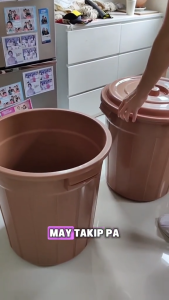 [Happyware] 40L 60L & 80L Beige Mocha Aesthetic Water Gallon Drum Water Container