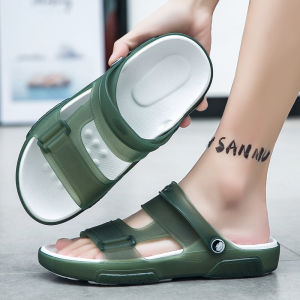 Sandals Mens Summer Outwear Dual-Use Sports Beach Sandals Men Driving Driver Non Slip Abrasion Resistant Summer Slippers