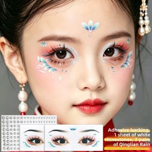 QIFUXING | Ancient Style Make-up Stickers for Forehead Eyes and Eyebrows