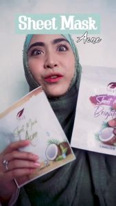 Sheet Mask BRIGHTENING SR12/Masker Wajah/Masker Pencerah Kulit Kusam/ penghilang flek hitam/bekas jerawat/komedo /herbal BPOM