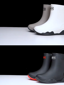 DAILYGO Rain Boots Thick-Soled Anti-Slip Kitchen Rubber Shoes Waterproof Shoes High Quality Outdoor Foot Wear Rubber