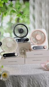 Rechargeable Fan Adjustable Desktop Fan with Night Light Wall Hanging Fan with 199 Gears Portable Table fan USB Charging Mute Foldable Wall Hanging Free-Punching Household Cooling Fan Homelife Circulation Fan Air Conditioner Fan for Home Office School