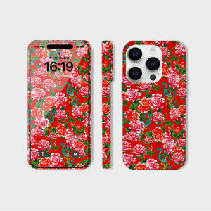 เคสโทรศัพท์มือถือลายผ้าดอกไม้ใหญ่สไตล์ย้อนยุคจากตะวันออกเฉียงเหนือ แบบแยกเป็นสองส่วน สำหรับ iPhone 15 pro Max Huawei Mate 60