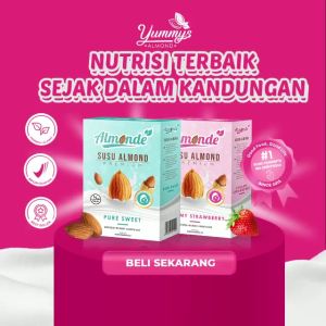 Susu Almond Milk Almonde Untuk Program Hamil Kandungan Asam Folat / Susu ibu hamil Asi booster