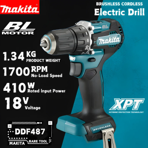Makita | Makita DDF487 18V Brushless Cordless Driver Drill Electric Screwdriver Power Tool for Makita 18V Battery System Pack