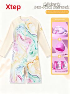 XTEP | UV Protective Long Sleeve One-Piece Swimsuit
