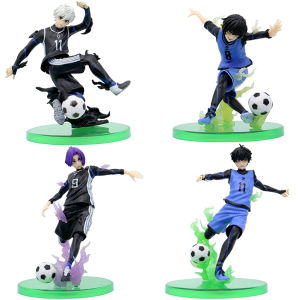 Bandai | Anime Blue Lock Football Figure Isagi Yoichi Bachira Meguru Nagi Seishiro Mikage Reo PVC Model Desktop Ornament Birthday Gift
