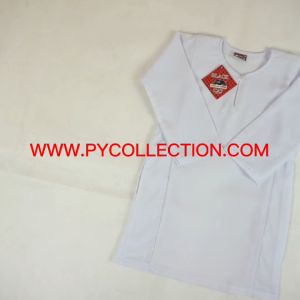 🔸Baju Kurung Putih Sekolah Jenama Black Cat TAIPING Kain Licin KOSHIBO NILA WHITE School Uniform Koshibo BC009 / BC009M