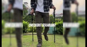 Telescopic Tracking Pole Tongkat Gunung Teleskopis Trekking Hiking